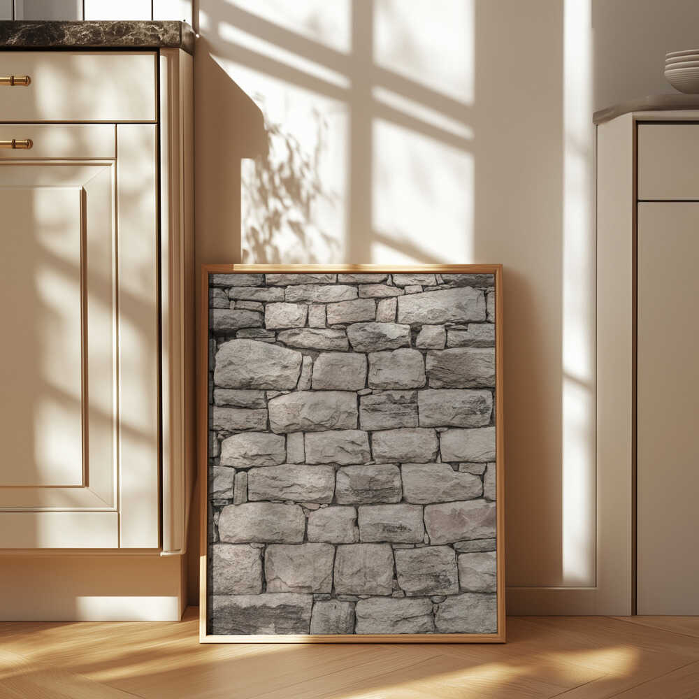 Serene Stonework Poster