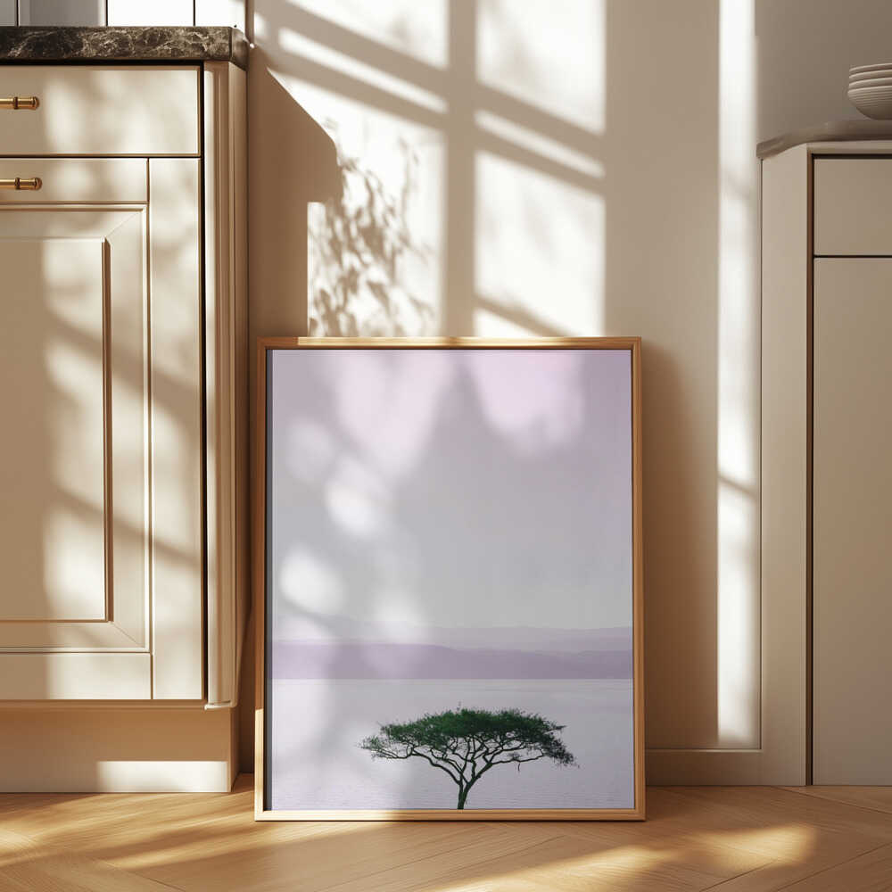 Tree By A Tranquil Lake Poster