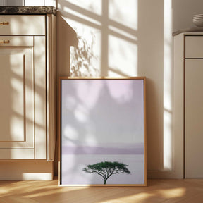 Tree By A Tranquil Lake Poster