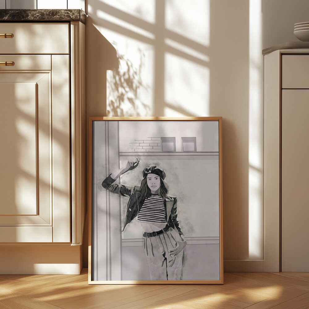Smoking Woman 4x5 Print By Bohonewart Poster
