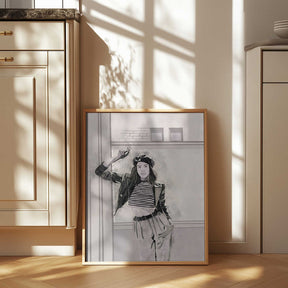 Smoking Woman 4x5 Print By Bohonewart Poster
