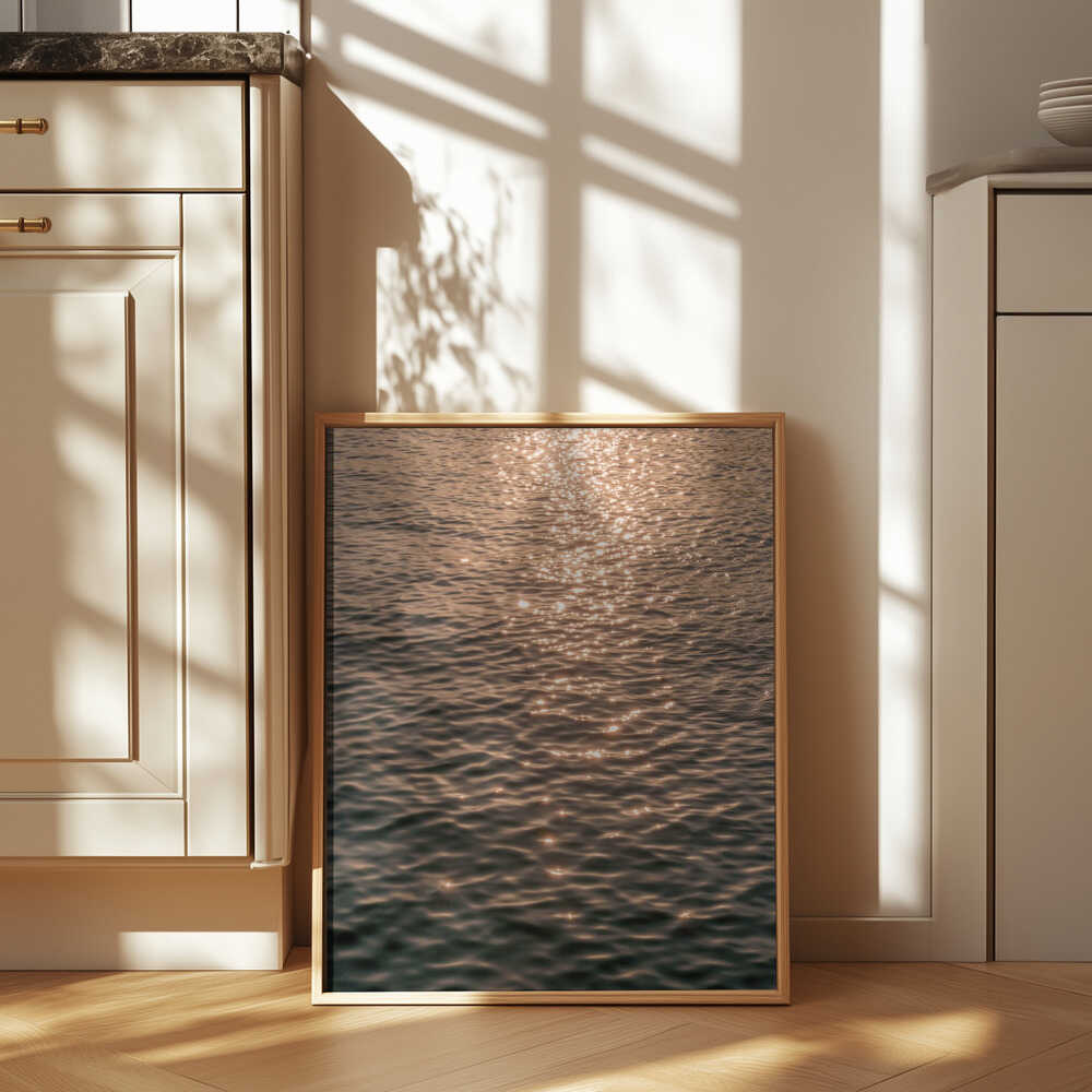 Sunset at Sea Poster