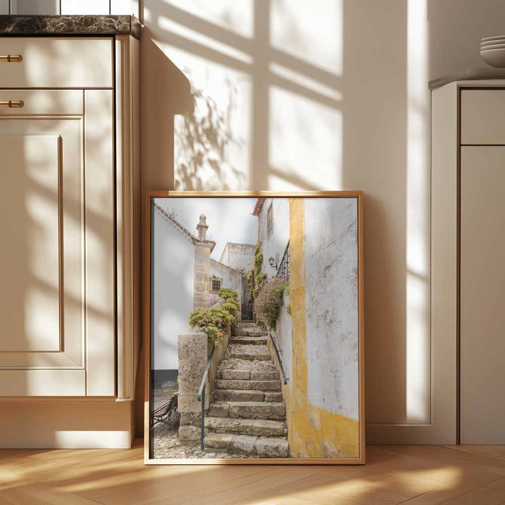 Obidos Stairs Poster