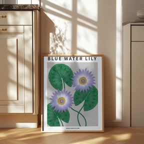 Blue Water Lily - National flower of Sri Lanka Poster