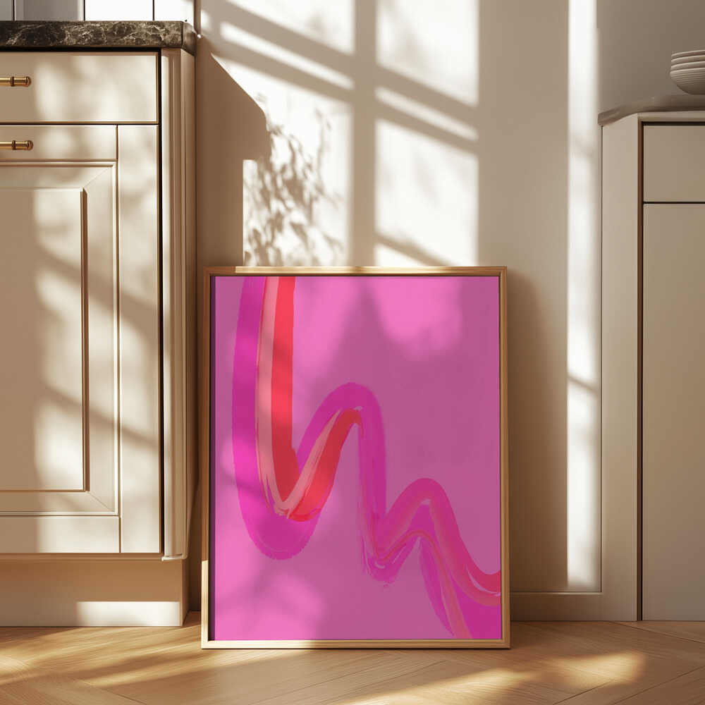 Neon Waves Poster