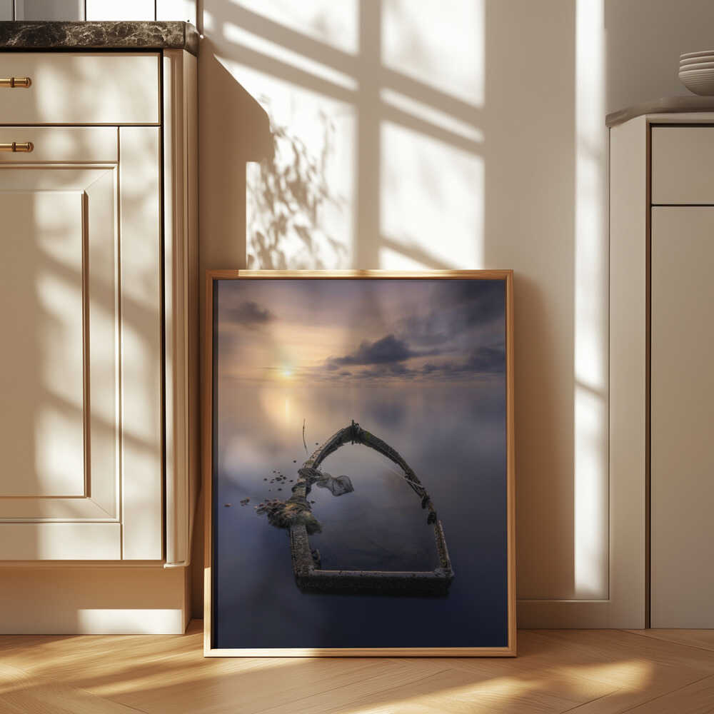 The abandoned boat Poster
