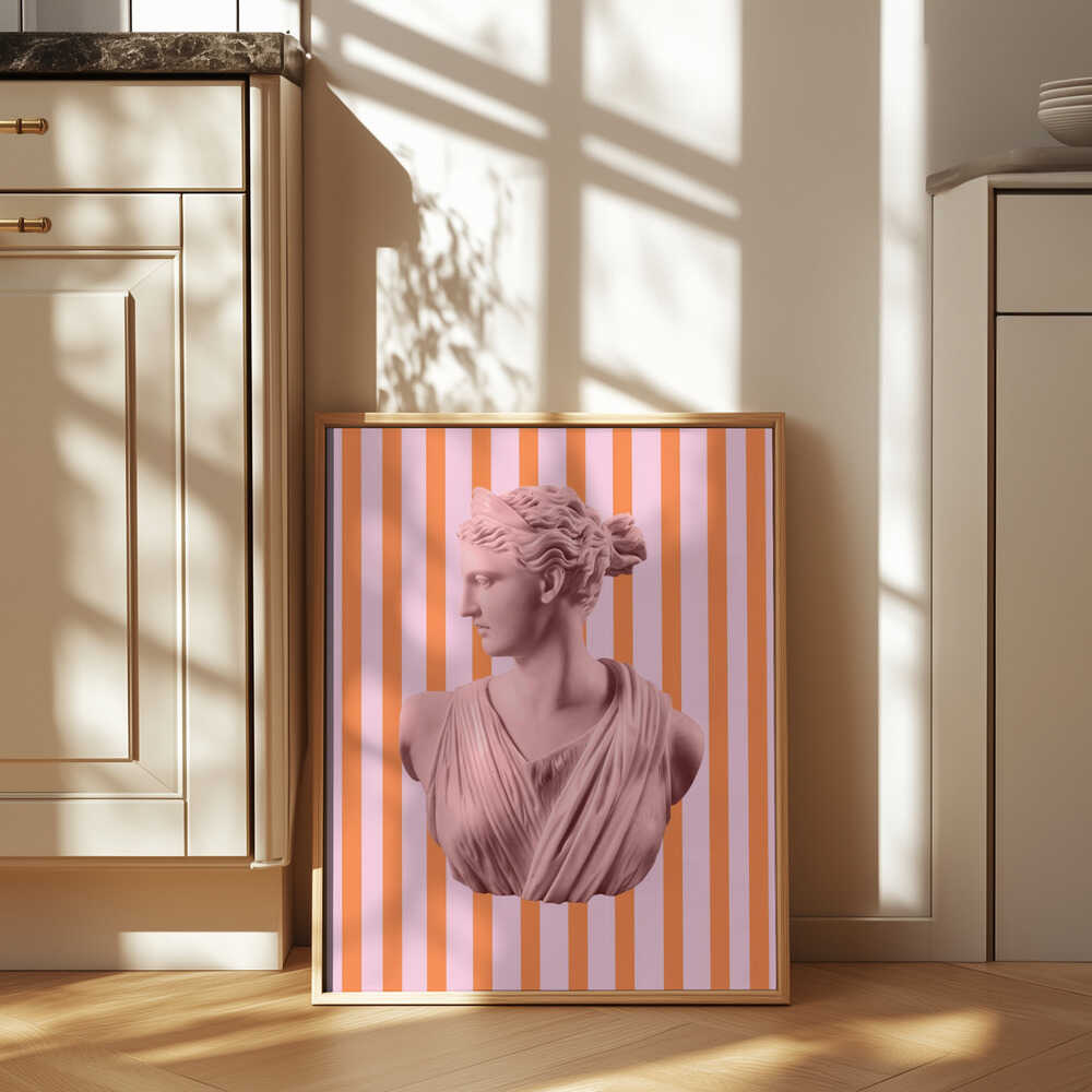 Artemispinkorangestripes Ratio2x3 Poster