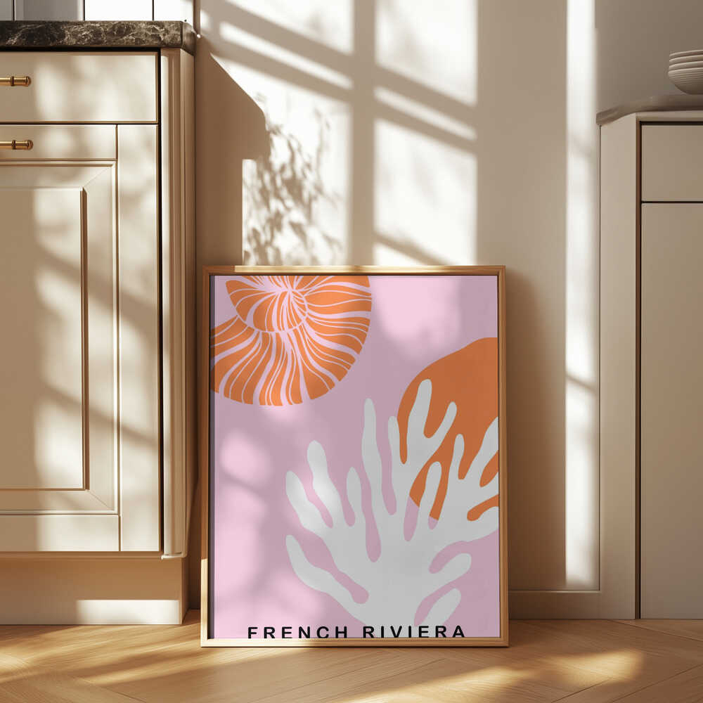 Rivierapinkorange Ratioiso Poster