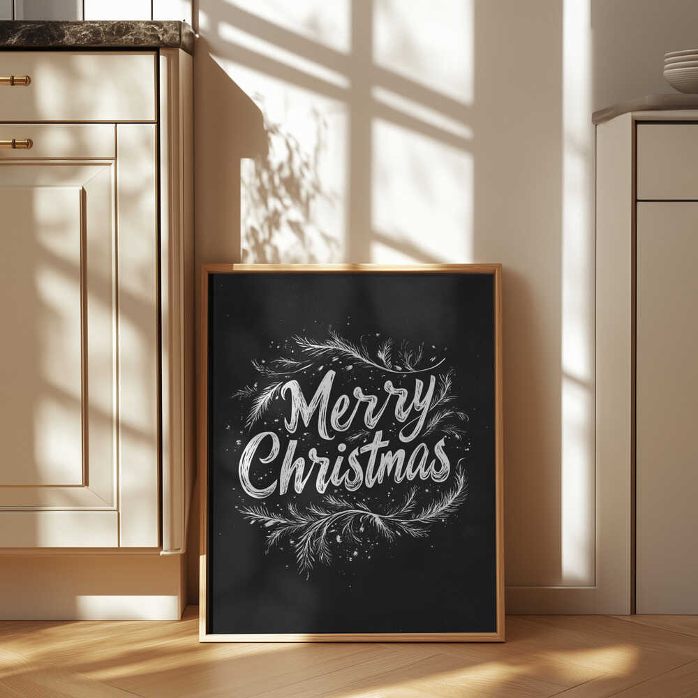 Holiday Chalk Wishes Poster