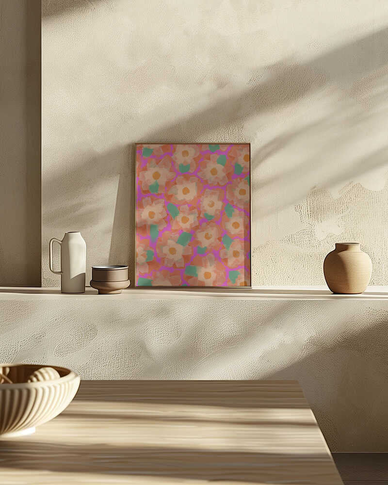 Vibrant Petal Dance Poster