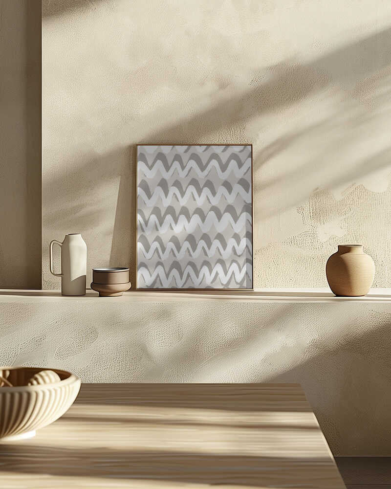 Zigzag Serenity Poster
