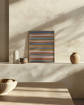 Earthy Stripes Flow Poster