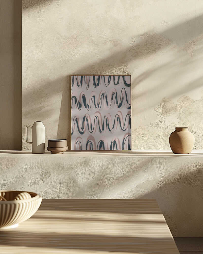 Rhythmic Waves Poster