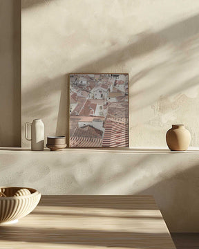 Red Tiled Rooftops Poster