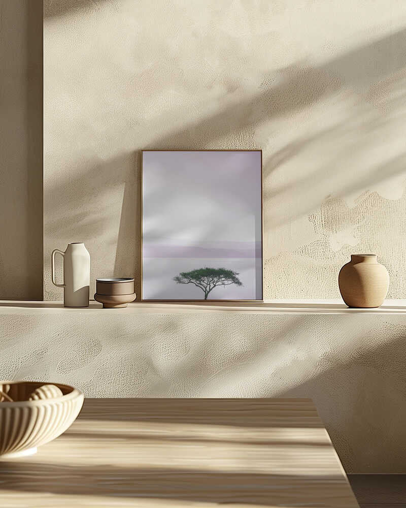 Tree By A Tranquil Lake Poster