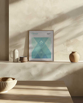 Geometric Peaks Poster