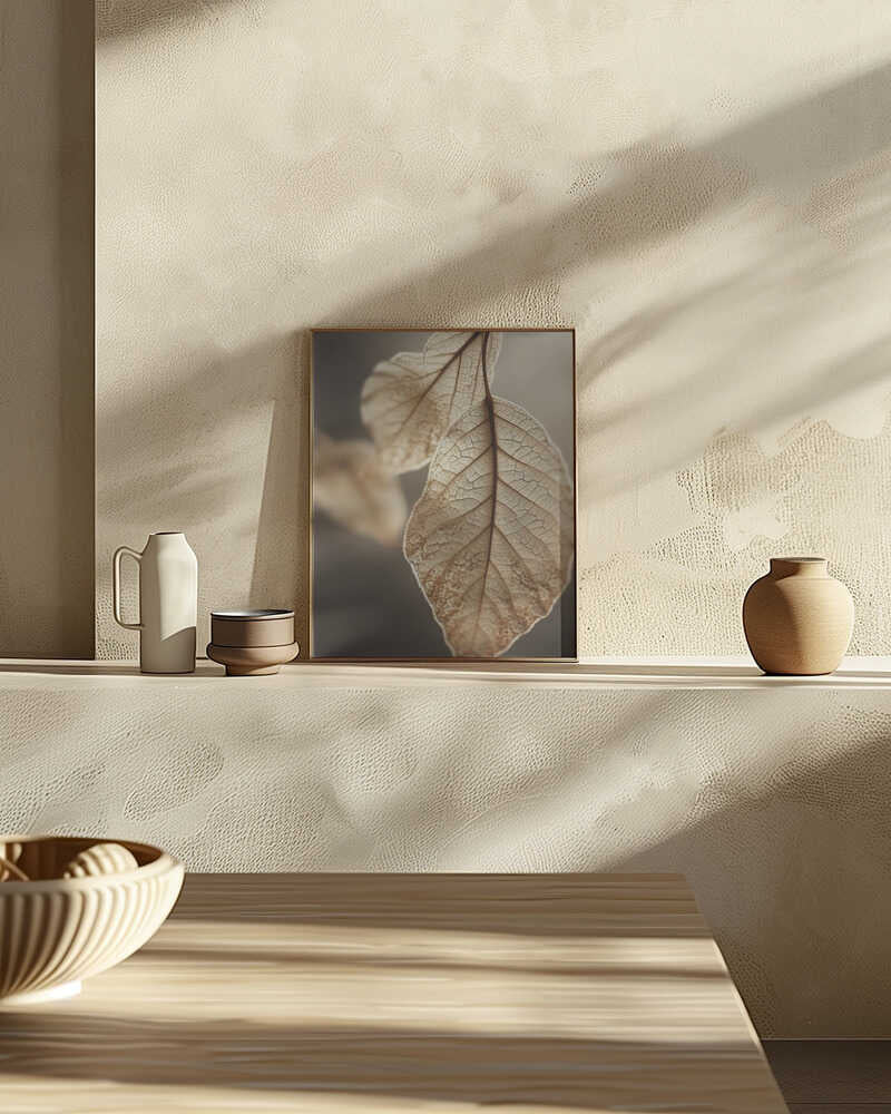 Ethereal Leaves Poster