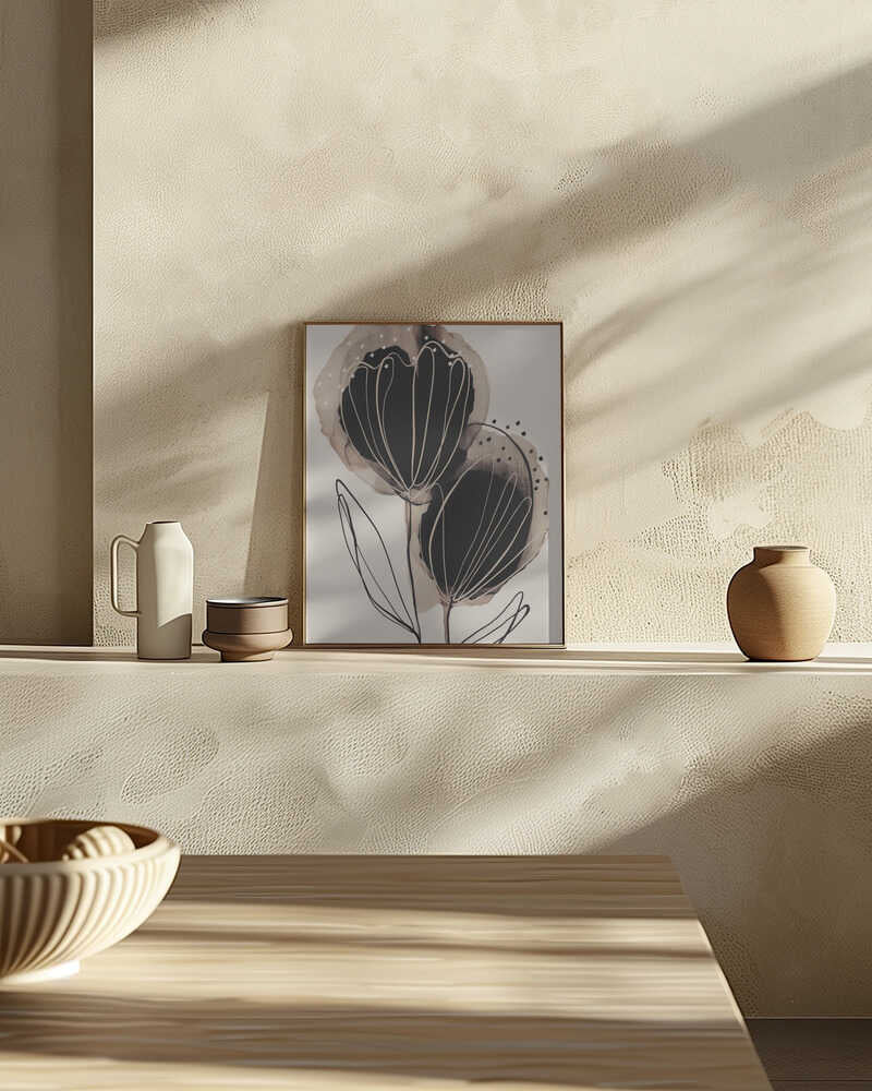 Ink Blossom Duo Poster