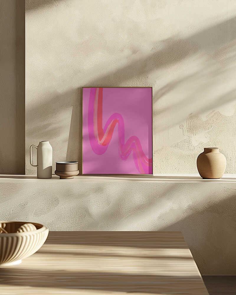 Neon Waves Poster