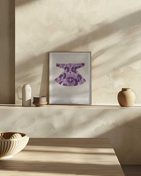 Purple Caftan Elegance Poster