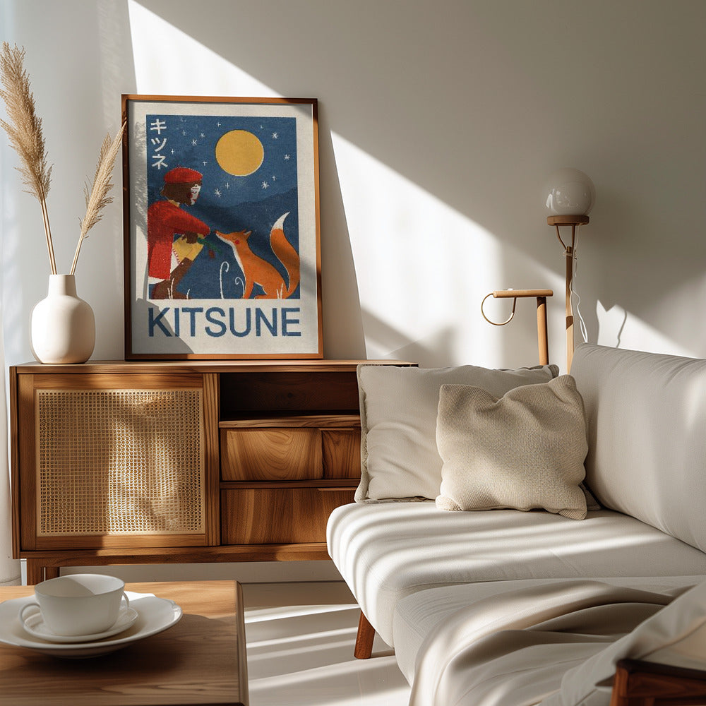 Kitsune Fox Poster