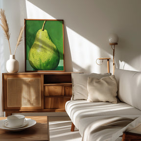 Green Pear Poster