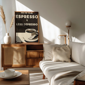 More Espresso - Less Depresso Poster