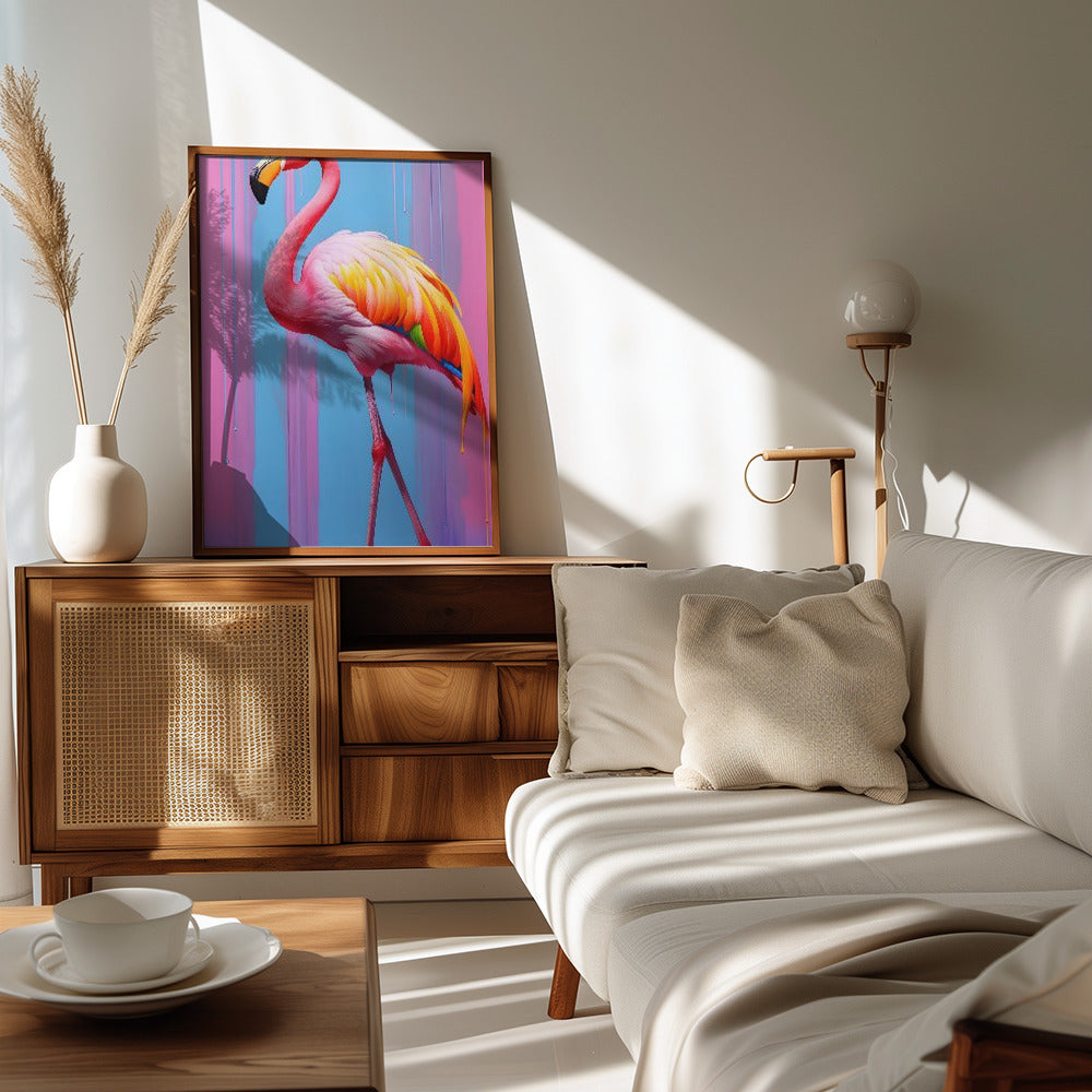 Flamingo Pop Art Poster