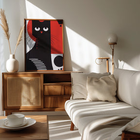 The Abstract Cat Poster