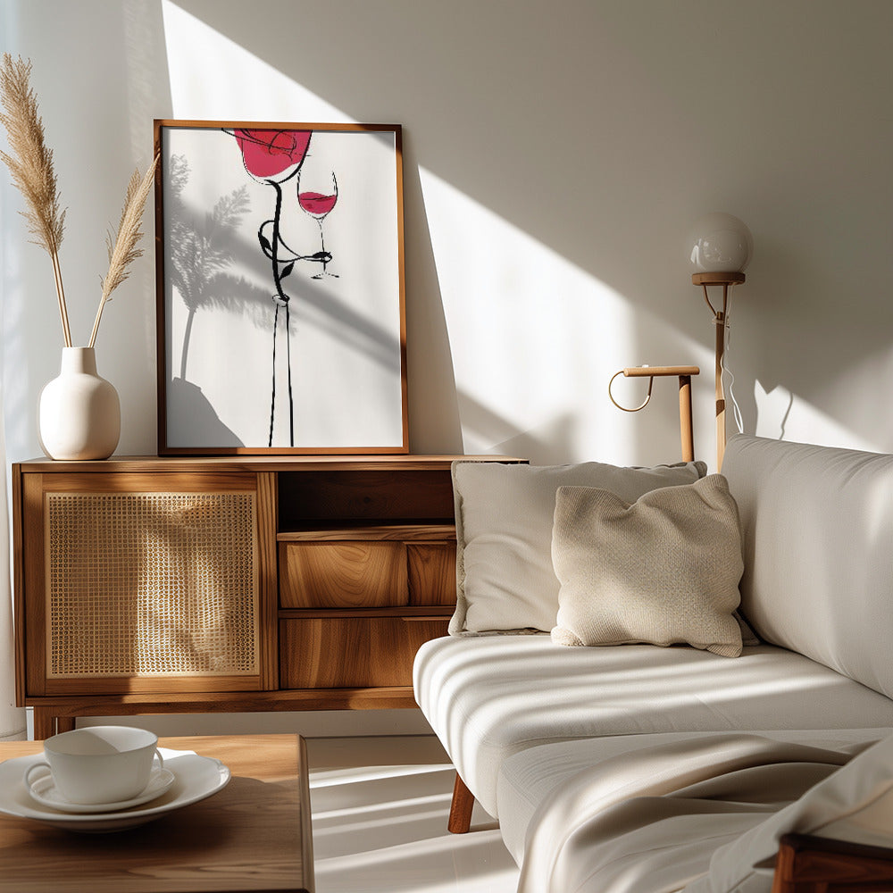 Wine Rose Poster