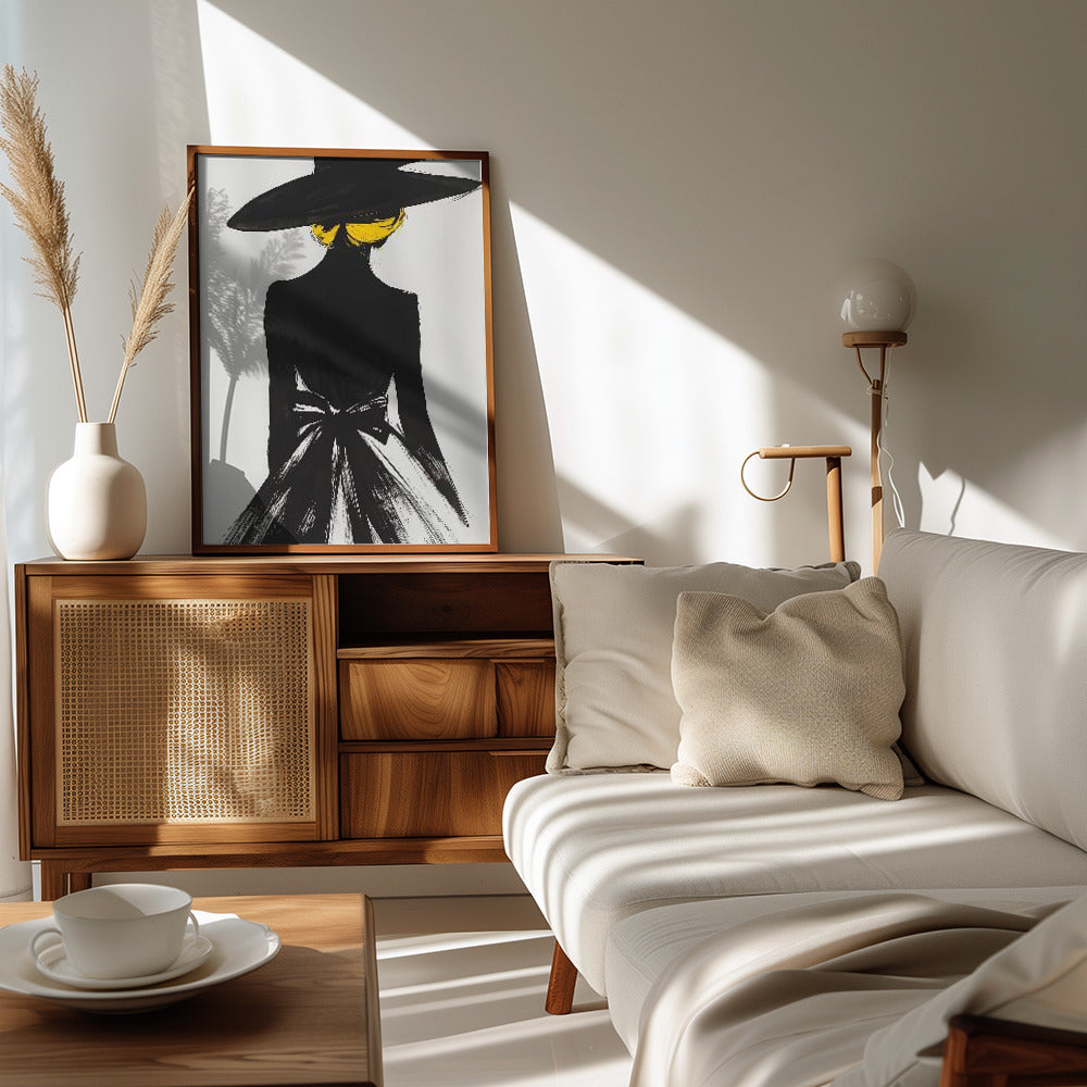 The Lady In the Black Hat Poster