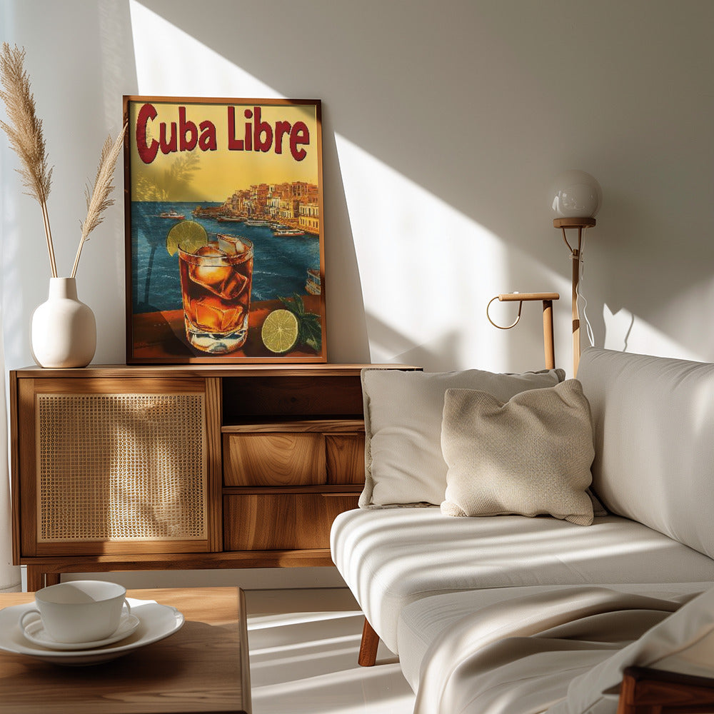 Cuba Libre Vintage Commercial Poster