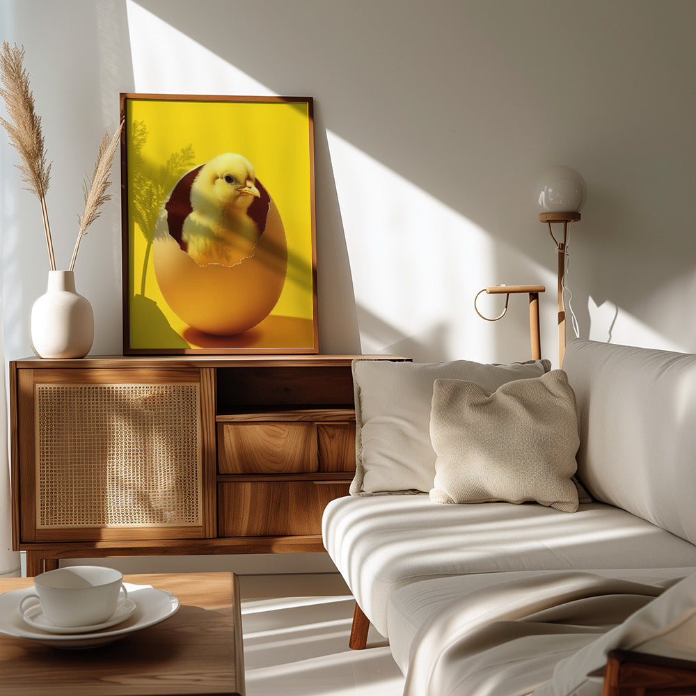 Yellow Chicken Poster