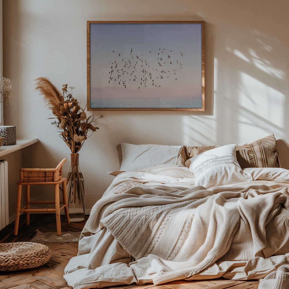 Sunset Flight Poster