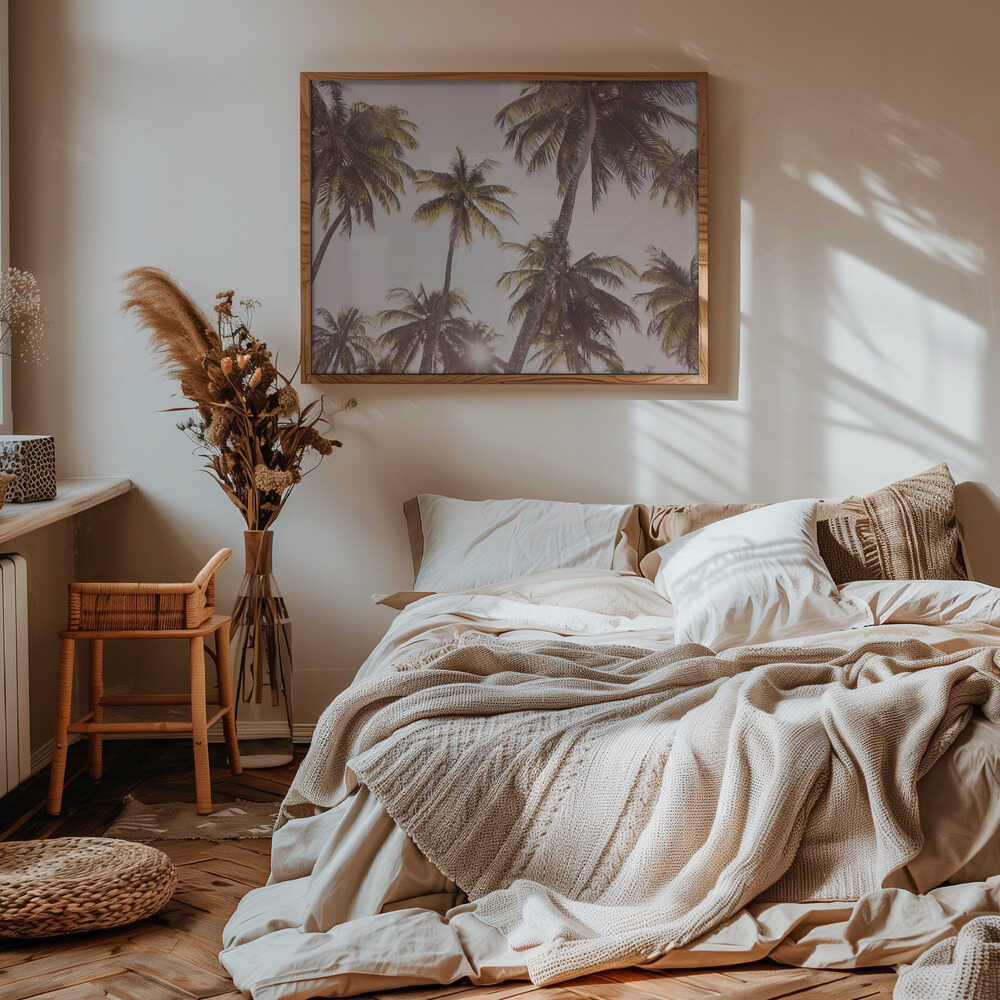 Blush Palm Trees Poster