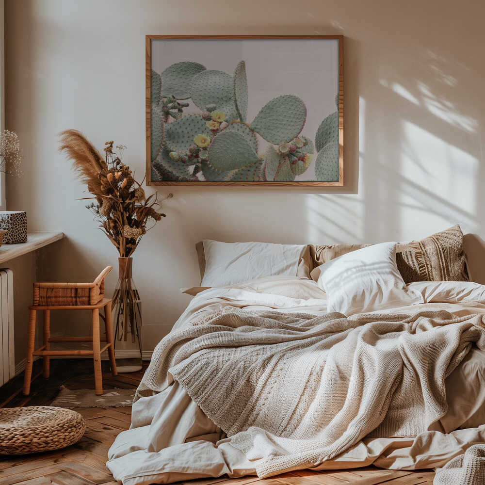 Blooming Cactus Poster