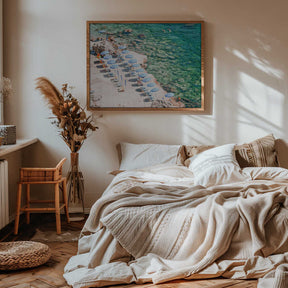 Amalfi Italian Beach View Poster