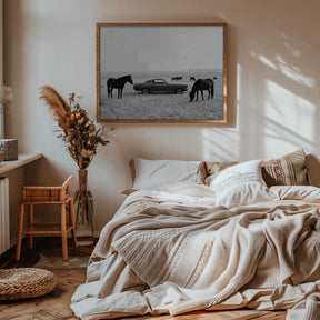 Wild Plains BW Poster