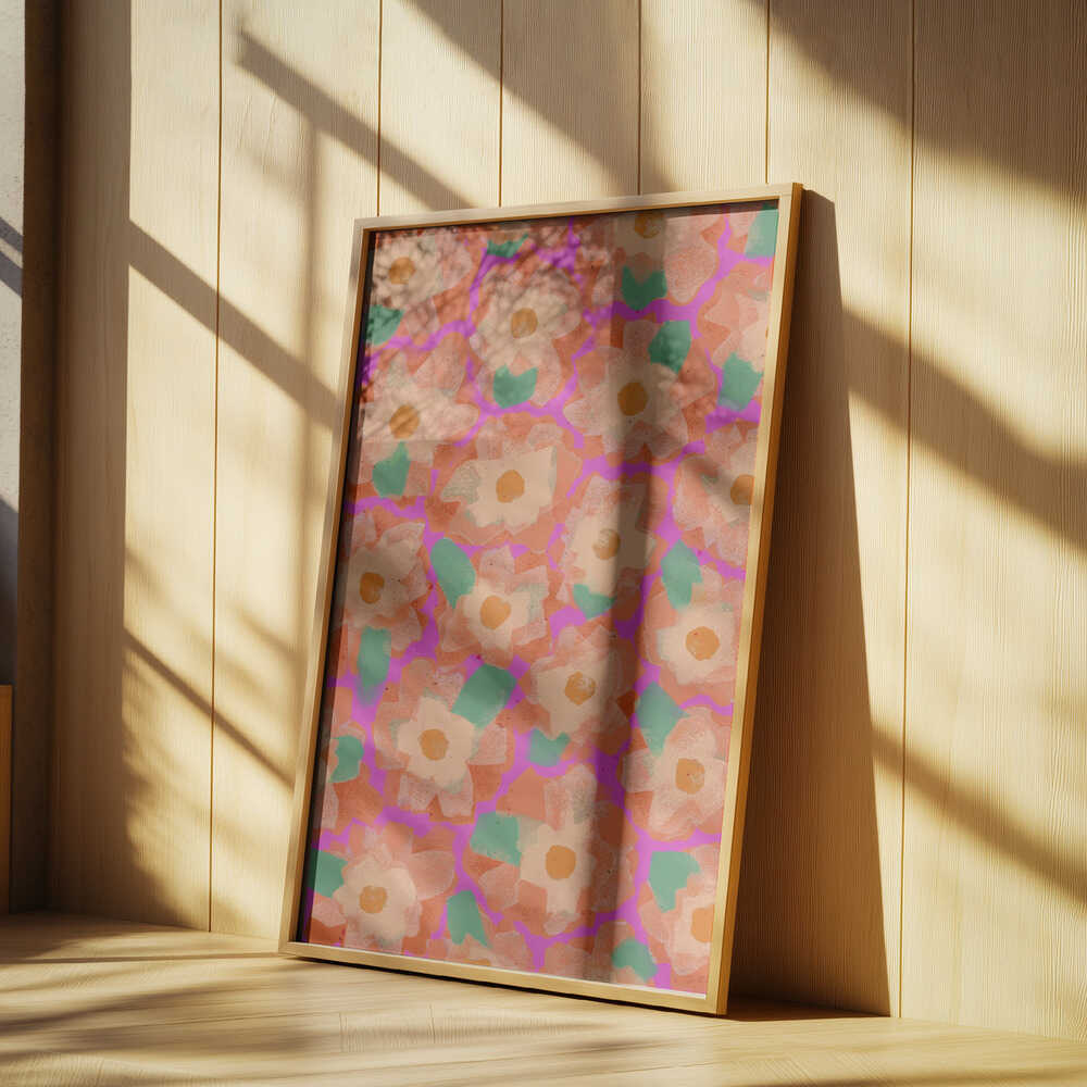 Vibrant Petal Dance Poster