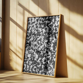 Monochrome Whirl Poster