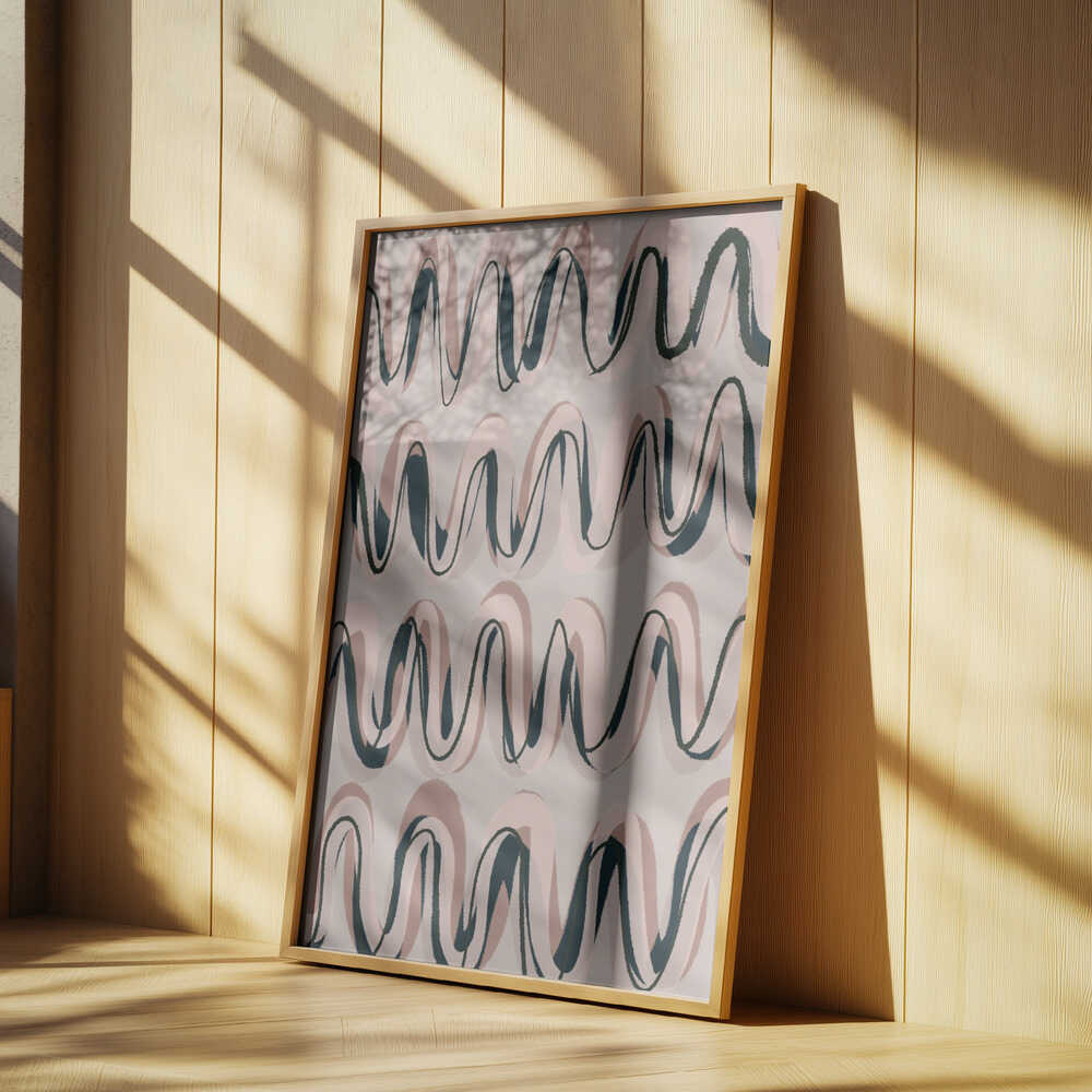 Rhythmic Waves Poster