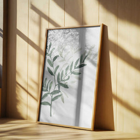Watercolor laurel branch Poster