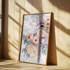 Danette bouquet in coral Poster