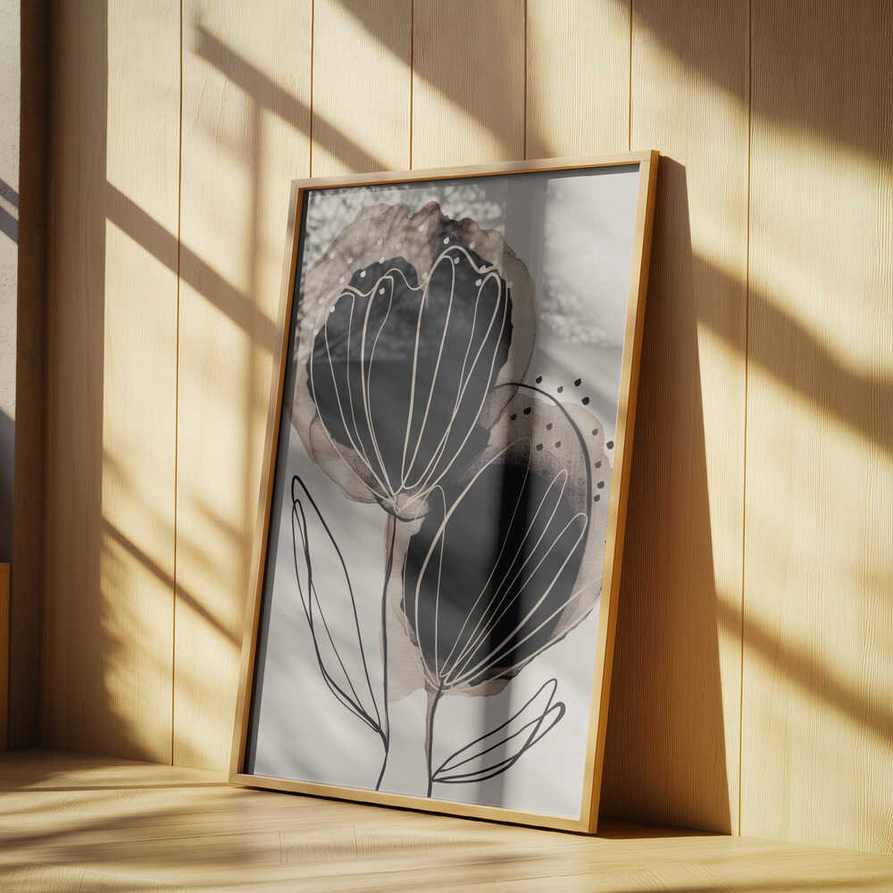 Ink Blossom Duo Poster