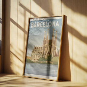 Barcelona Travel Print Poster
