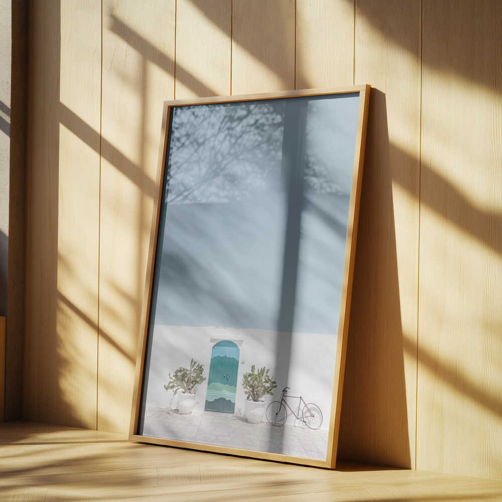 Ostuni blue door Poster