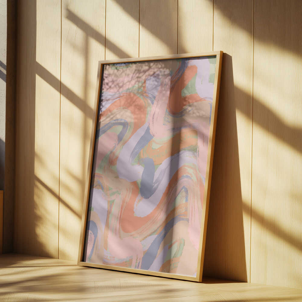 Swirling Hues Poster