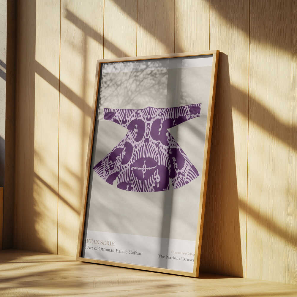 Purple Caftan Elegance Poster