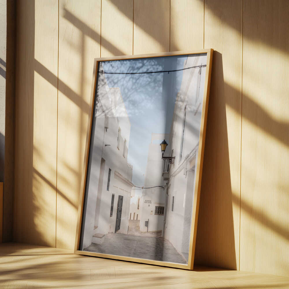 The White town of Vejer de La Frontera Poster