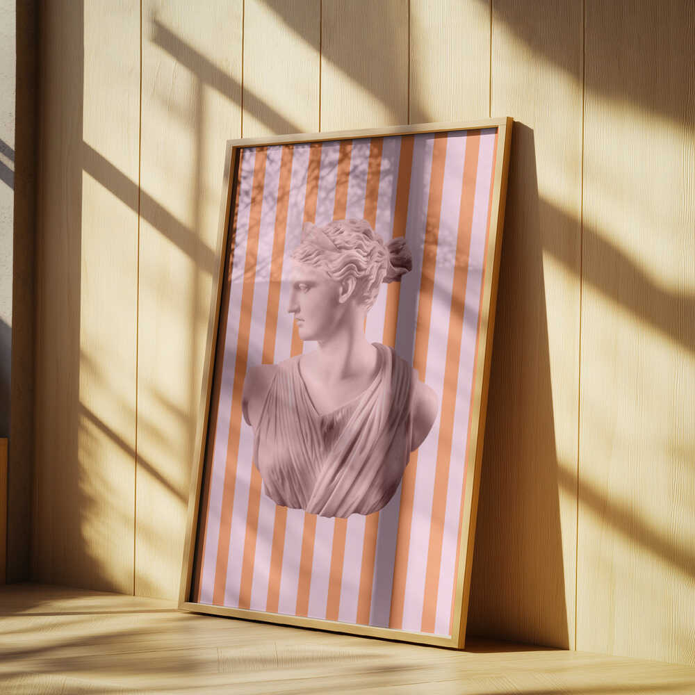 Artemispinkorangestripes Ratio2x3 Poster